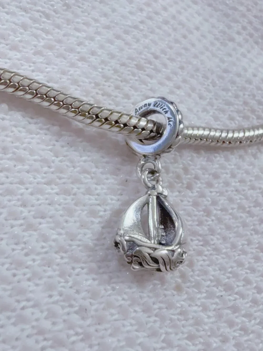 Boat Charm Silver Charm For Pandora Bracelet of Necklace